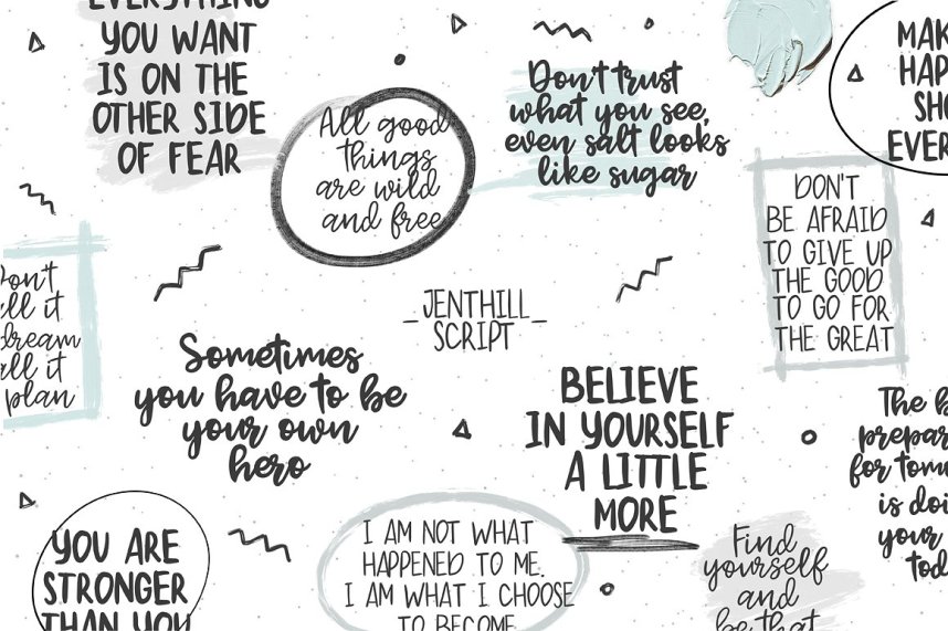 Jenthill Script Font