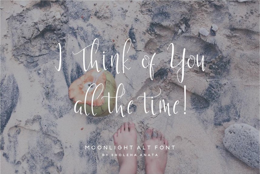 Moonlight Script Font