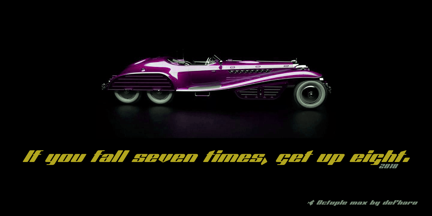 Octuple Max Font preview image 3