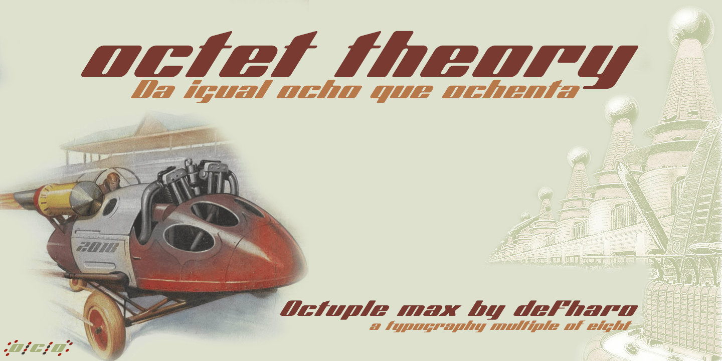 Octuple Max Font preview image 2