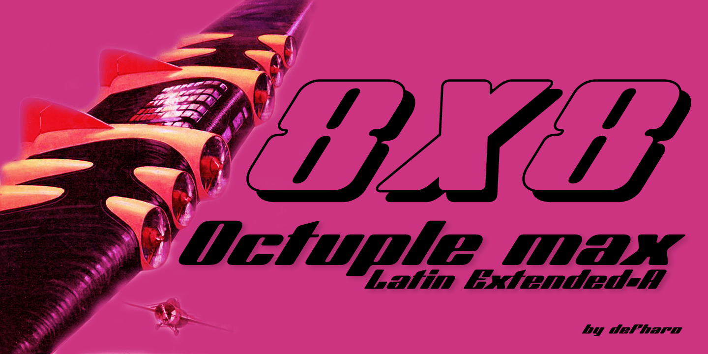 Octuple Max Font preview image 4
