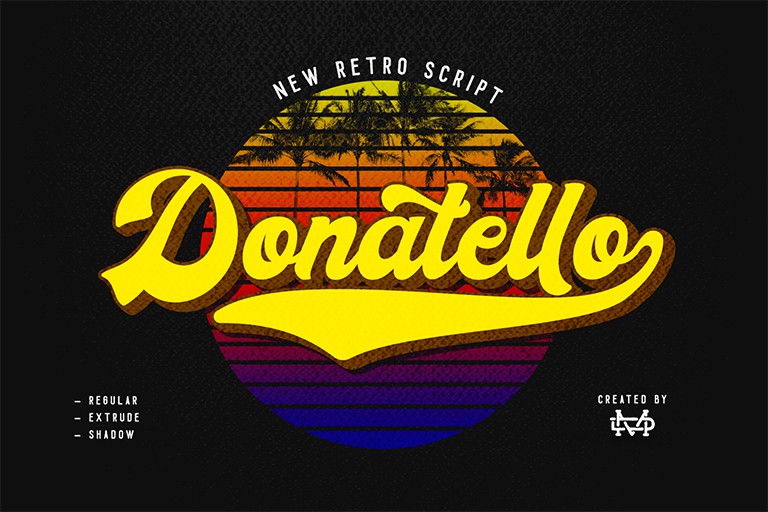 Donatello Retro Script Font