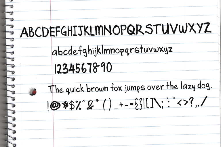 Angela’s Handwriting Font preview image 2