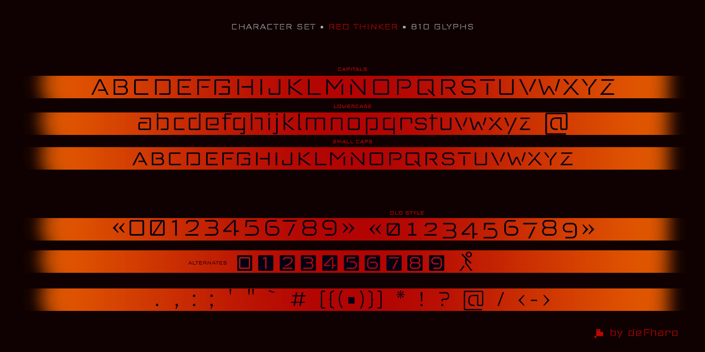Red Thinker Font preview image 3