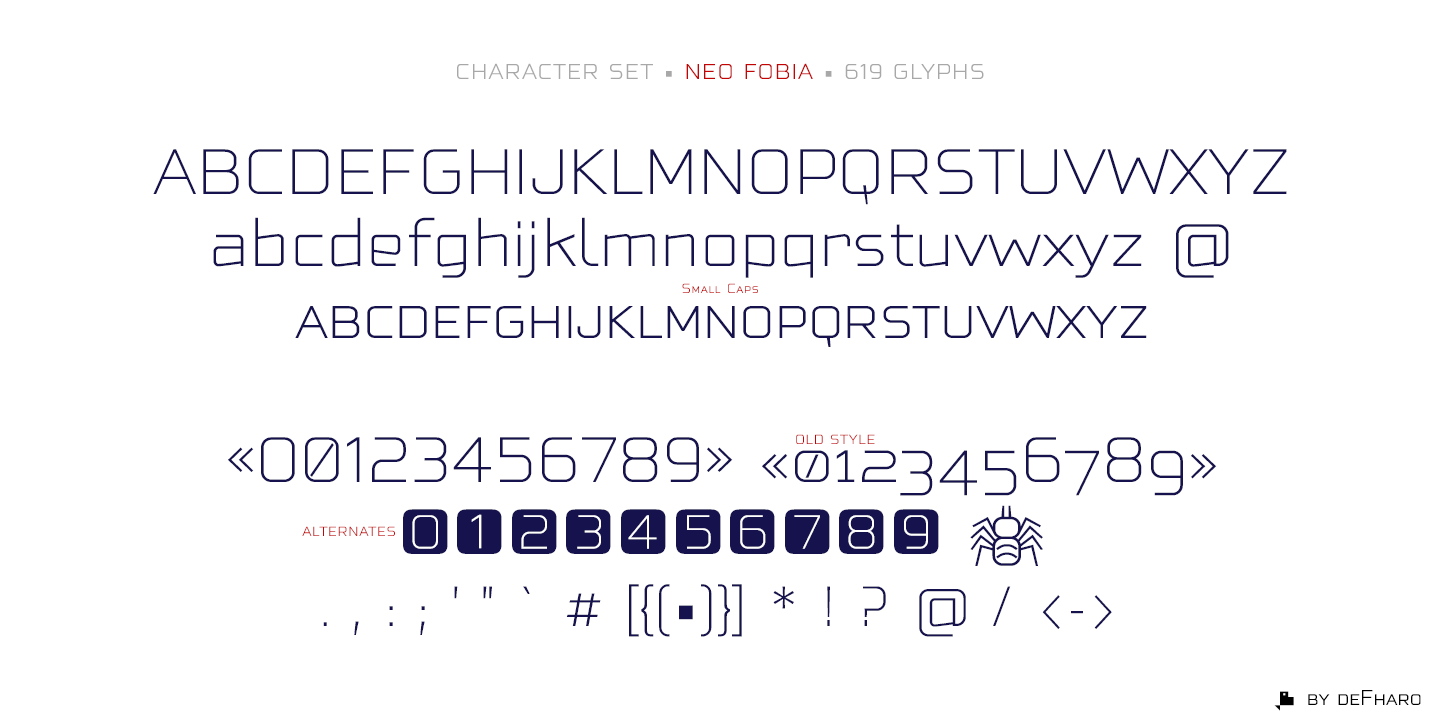 Neo Fobia Typefaces preview image 4