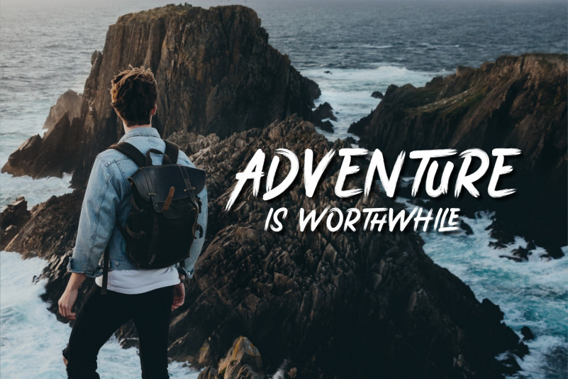 Stricken Brush Font preview image 5
