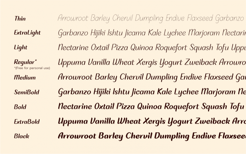 Plom Praeng Script Font preview image 4