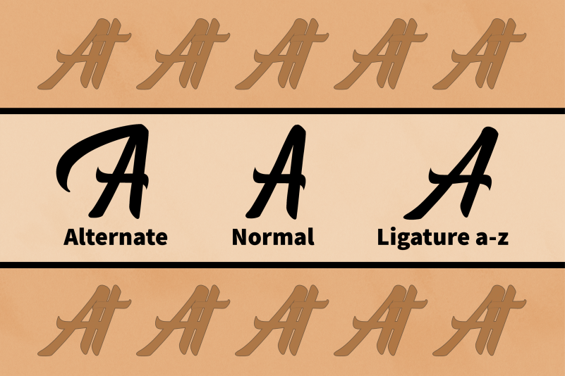 Atrusttacho Awesome Font preview image 3