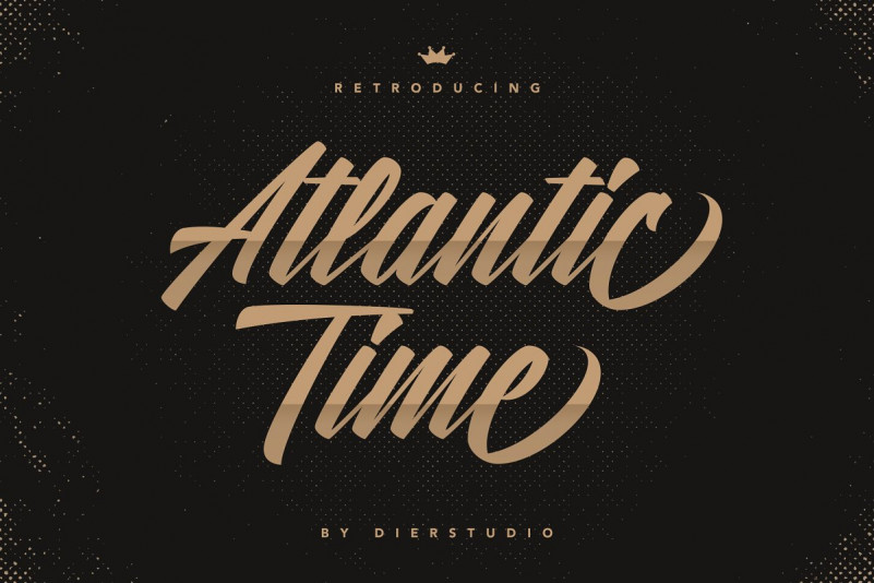 Atlantic Time Script Font