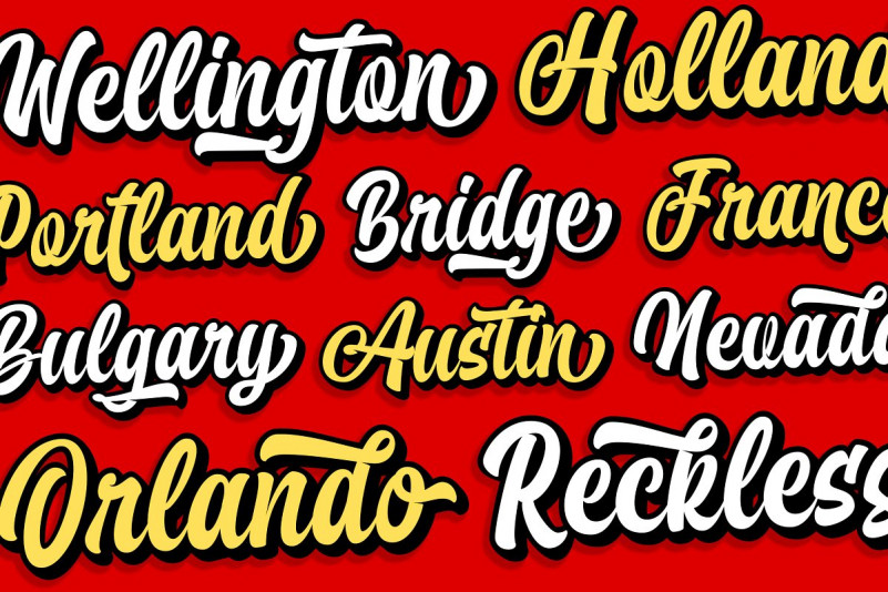 Brayles Bold Script Font
