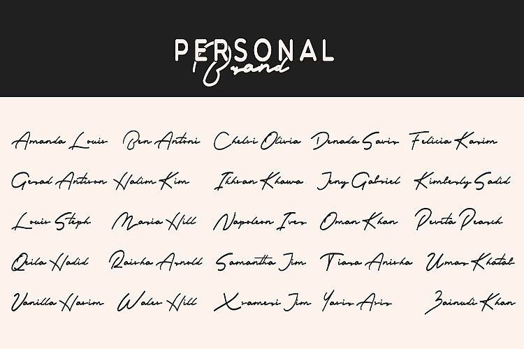 Rendering Signature Font