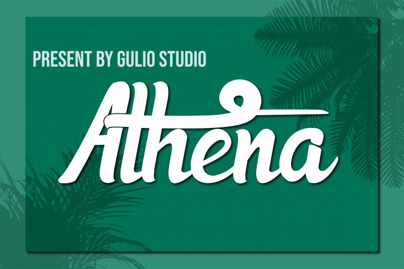 Athena Script Font