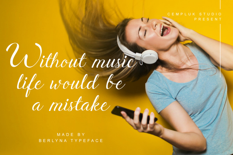 Berlyna – Modern Script Font preview image 3
