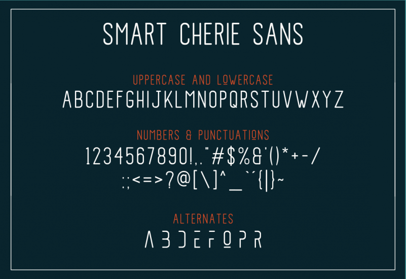Smart Cherie Font Duo preview image 4