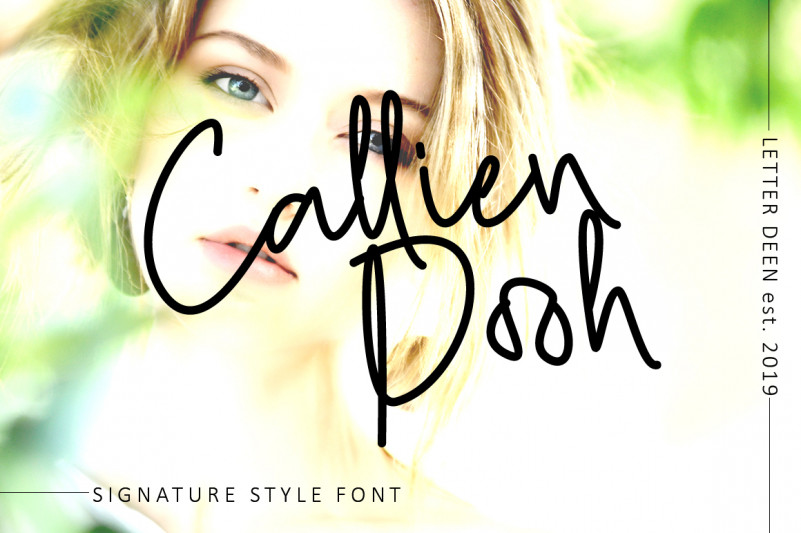 Callien Pooh Signature Font