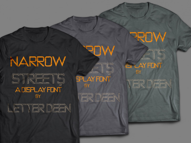 NARROW STREETS Display Font preview image 3