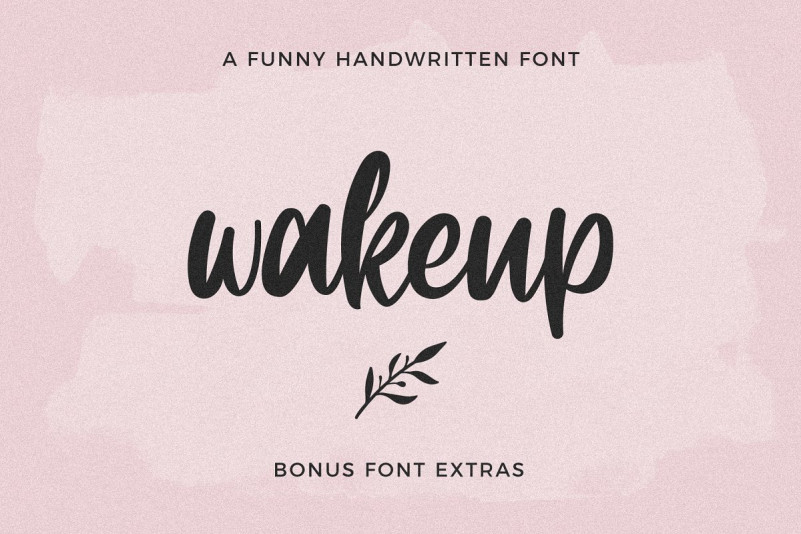 Wakeup Script Font