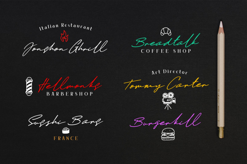 Daniels Signature Font preview image 2