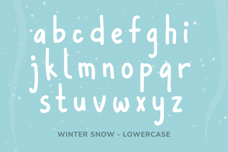 Winter Snow Font preview image 5