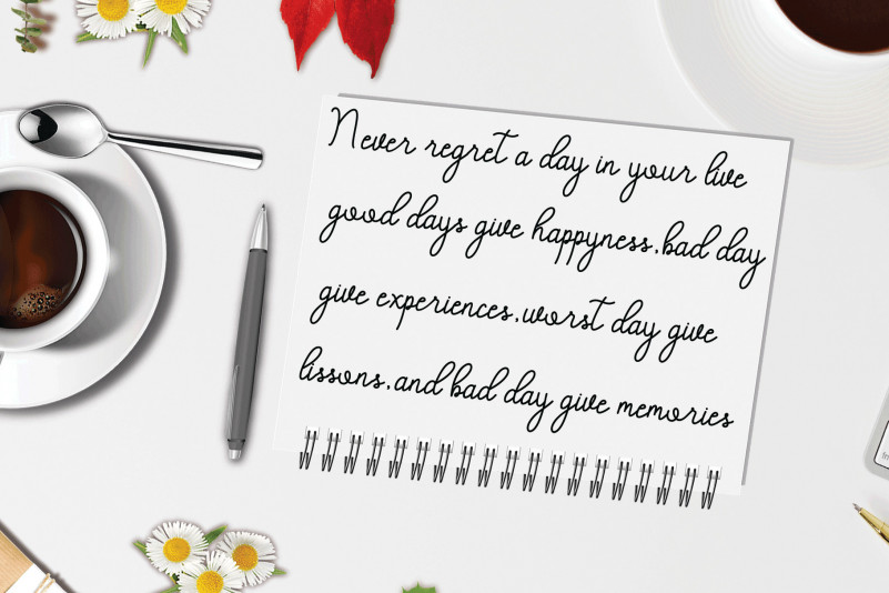 Angelica Calligraphy Font preview image 5