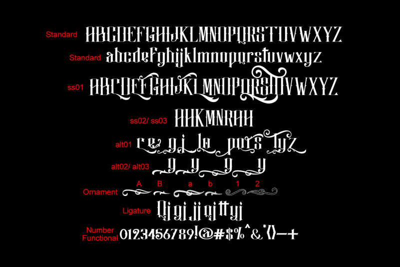 Justify – Layered Font preview image 5