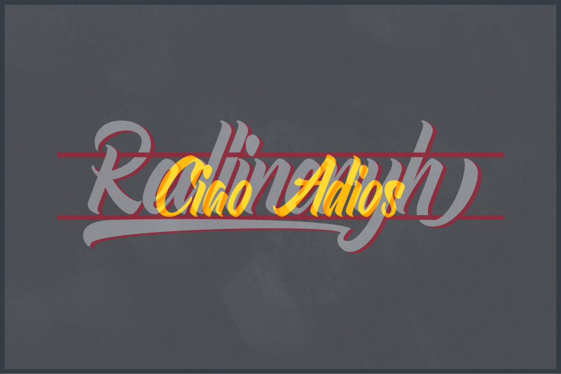 Redlineryh Script Font preview image 5