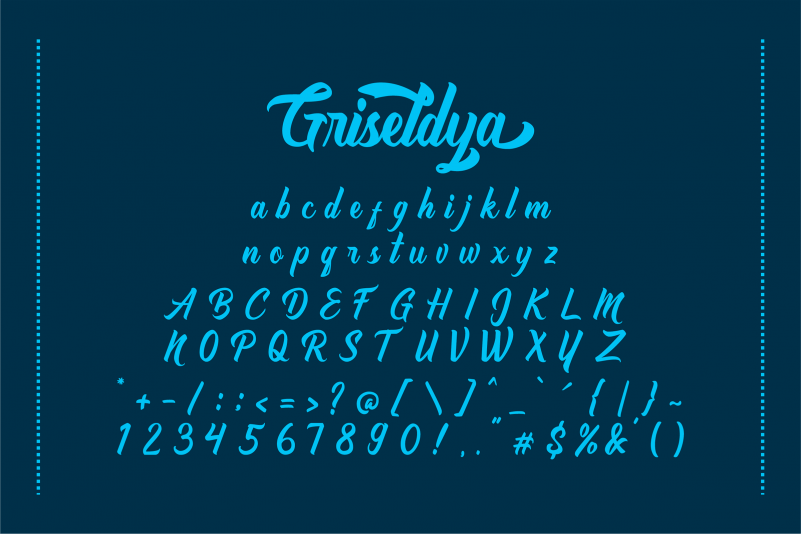 Griseldya Script Font preview image 5