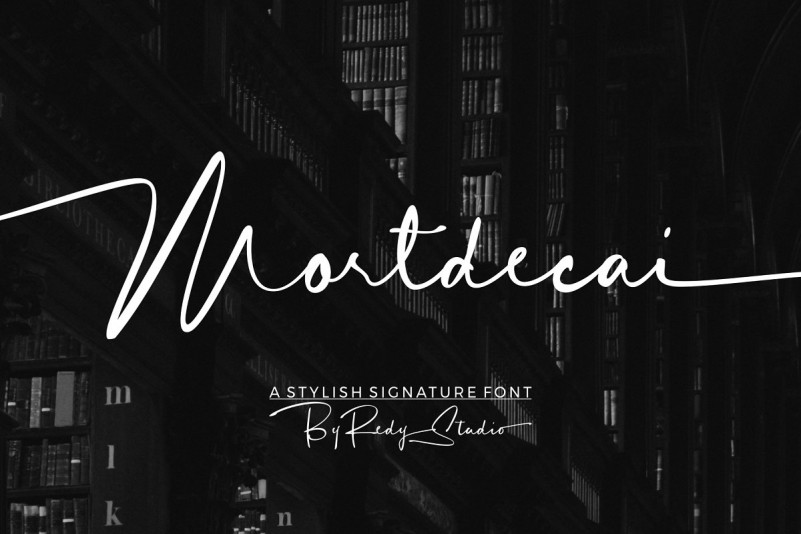 Mortdecai Signature Font