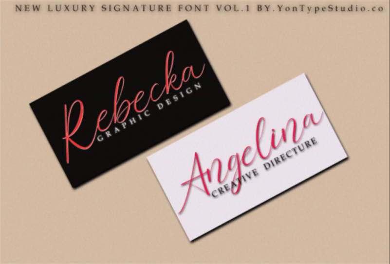 Elizabeth Luxury Signature Font preview image 4