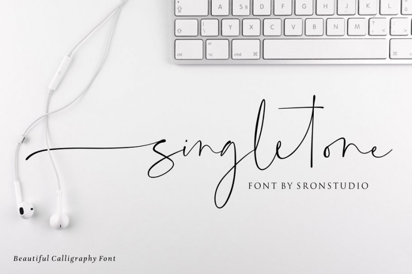 Singletone Signature Font