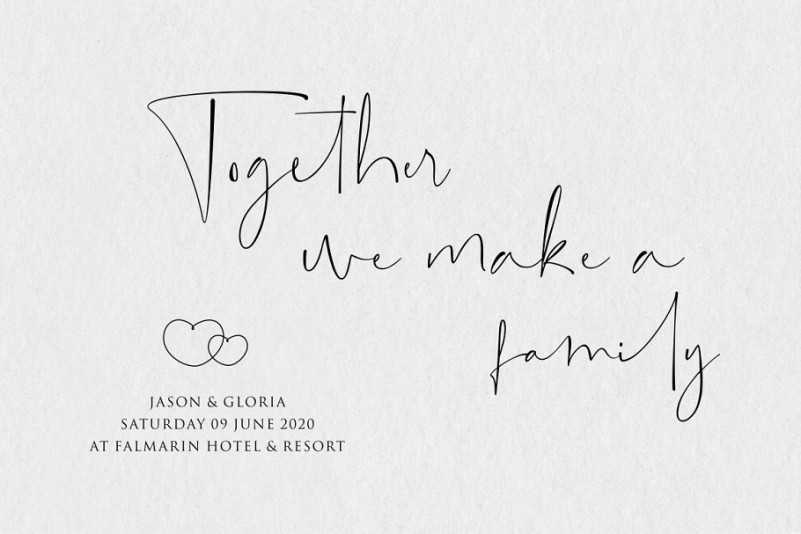Singletone Signature Font