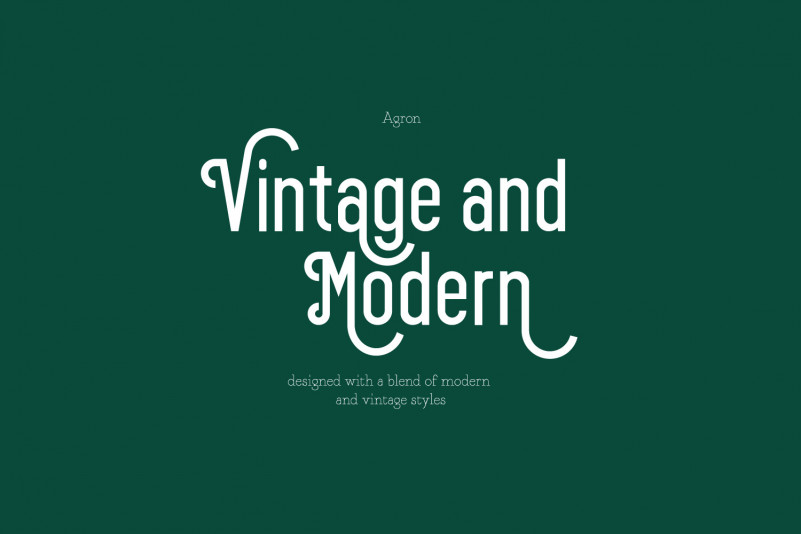 Agron Display Font preview image 2