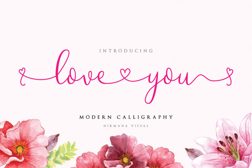 Loveyou Romantic Font