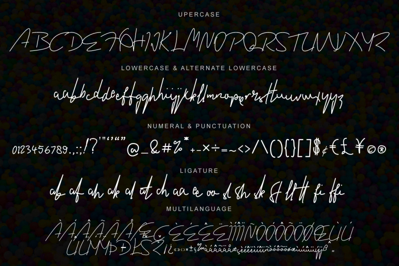 Childish Signature Font preview image 5