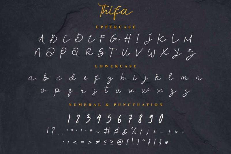 Thifa Script Font preview image 3
