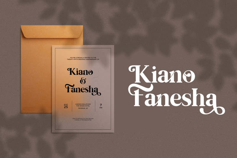 Kiano Serif Font preview image 5