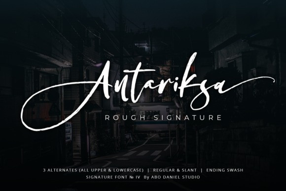Antariksa Script Font
