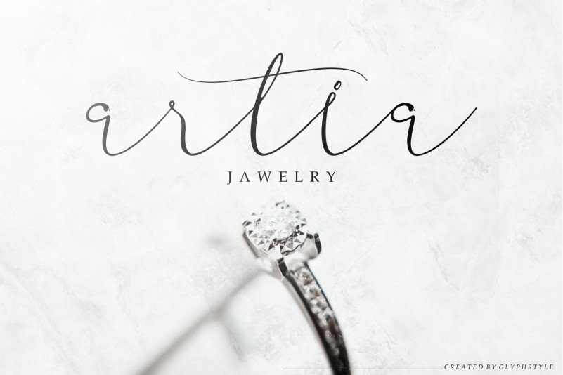 Aullia Modern Calligraphy Font preview image 3