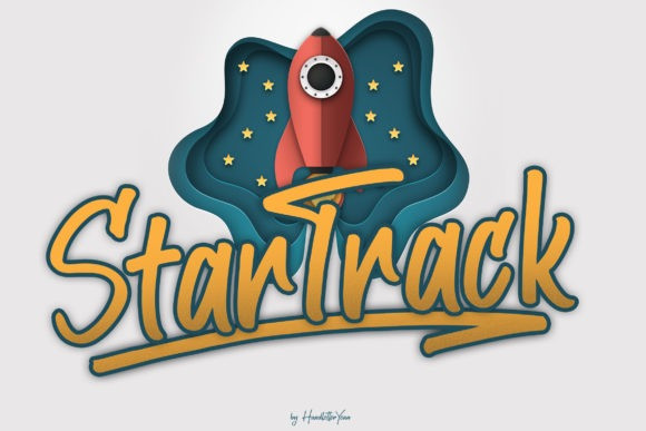 Star Track Script Font