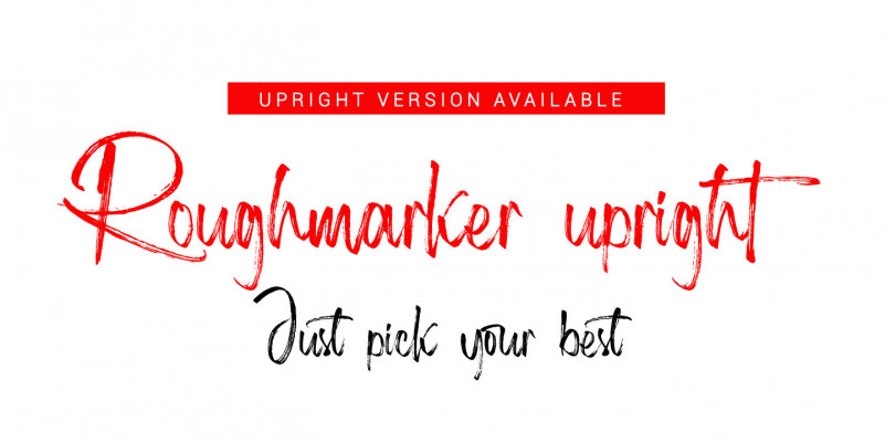 Roughmarker Brush Font preview image 2