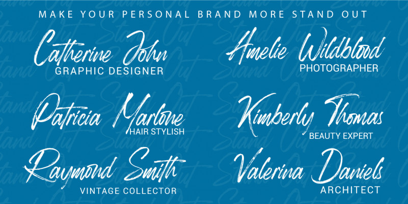 Roughmarker Brush Font preview image 3