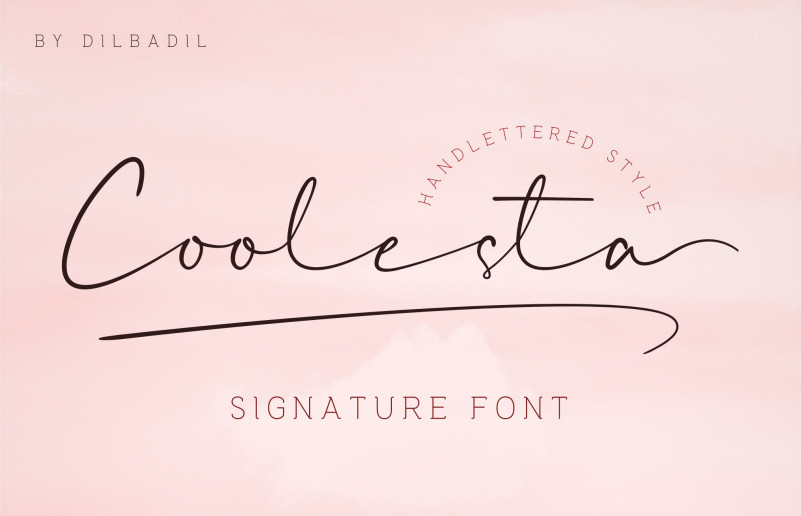 Coolesta Signature Font