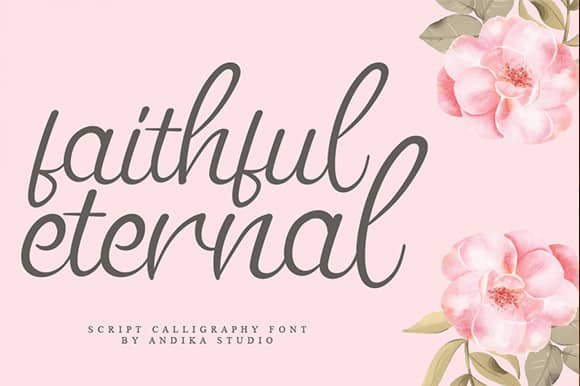 Amittaga Script Font preview image 2