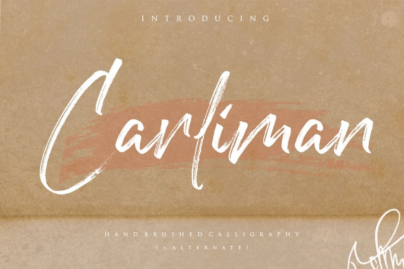 Carliman Handbrushed Calligraphy Font