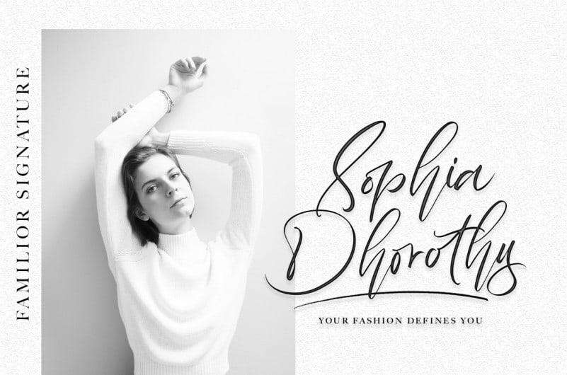 Familior Signature Font preview image 2
