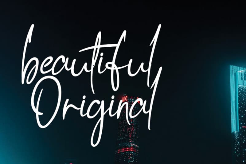 Hollmtudio Handwritten Font preview image 2