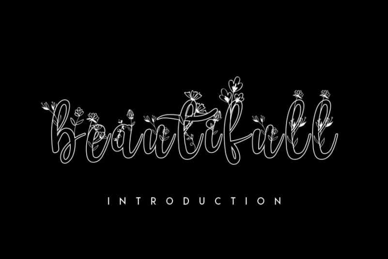 Flower Fresh Display Font preview image 2