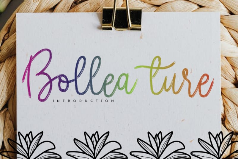 Roqriob Brush Font preview image 2