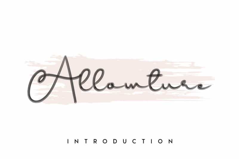 Rosallita Handwritten Font preview image 2