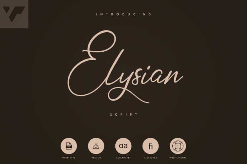 Elysian Script Typeface